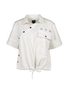 NÜ TAYLA T-skjorte med justerbart bånd Topper og T-skjorter 110 Creme