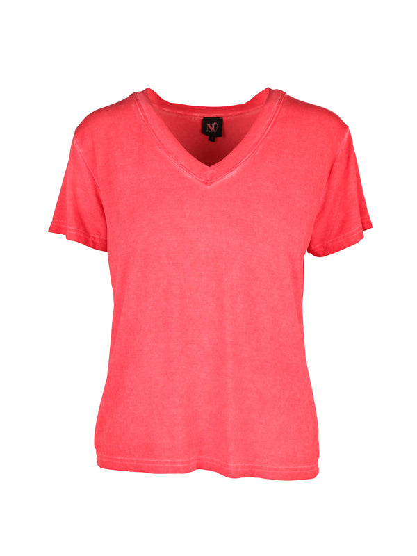 NÜ TENNA T-skjorte med V-hals Topper og T-skjorter 627 Bright red