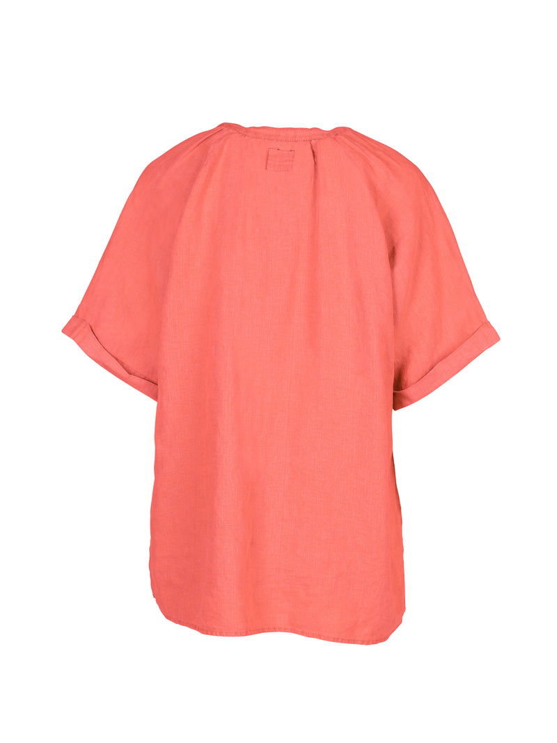 NÜ TESSA linbluse Topper og T-skjorter 627 Bright red
