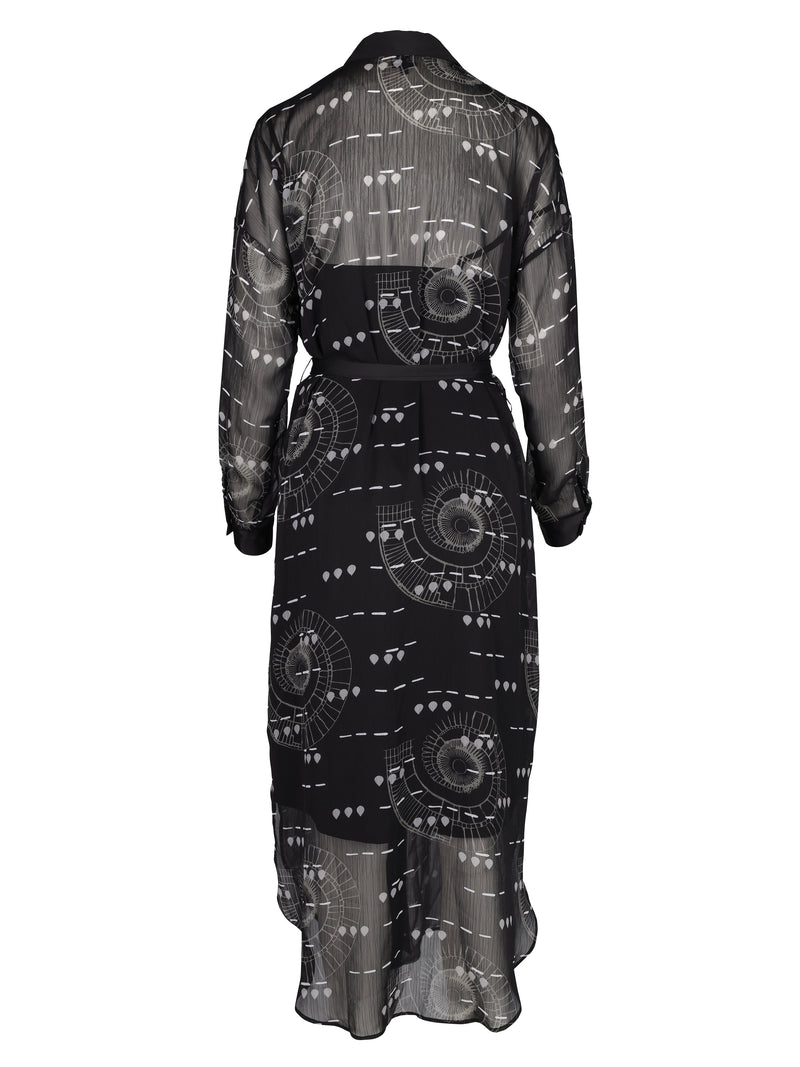 NÜ TESS kjole med mønster Kjoler Svart mix