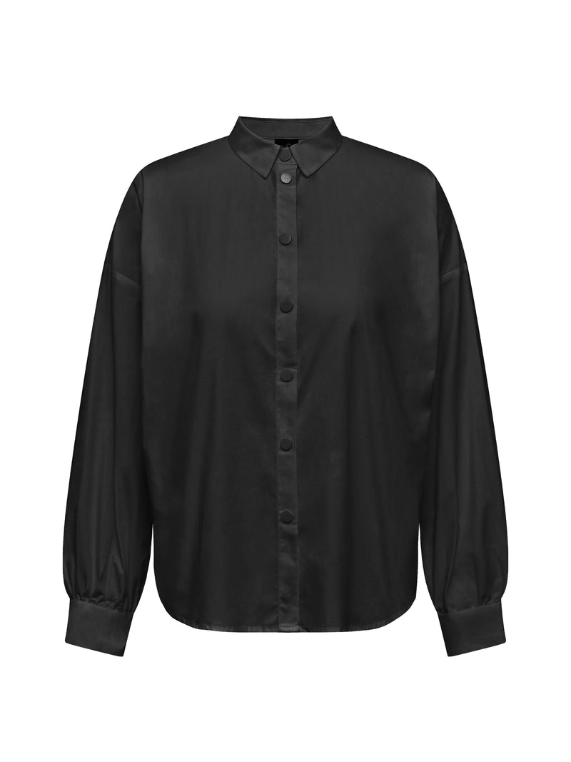 NÜ TINE skjorte med broderte detaljer Skjorter Svart