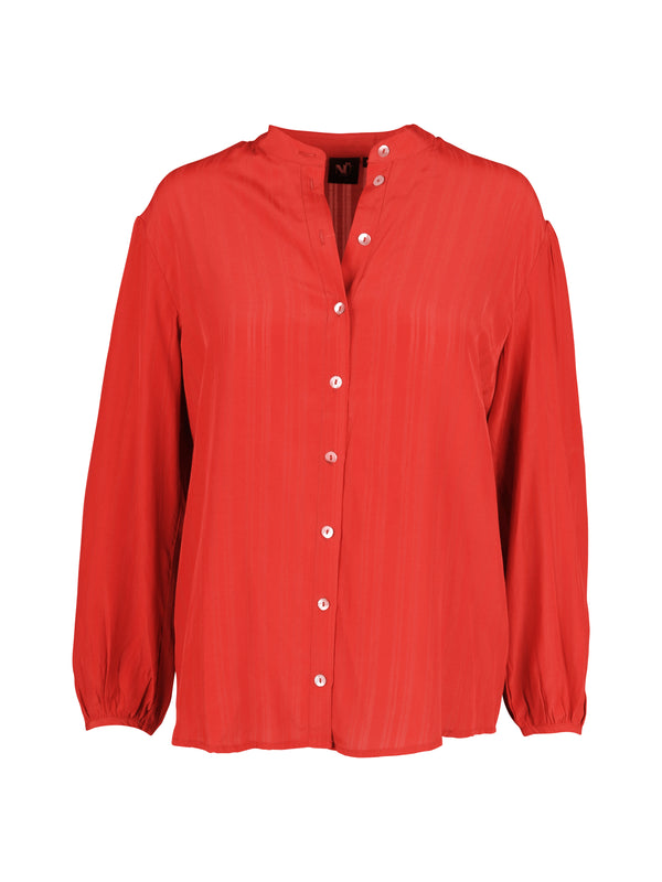 NÜ TIPPIE skjorte med stripete detaljer Skjorter 627 Bright red