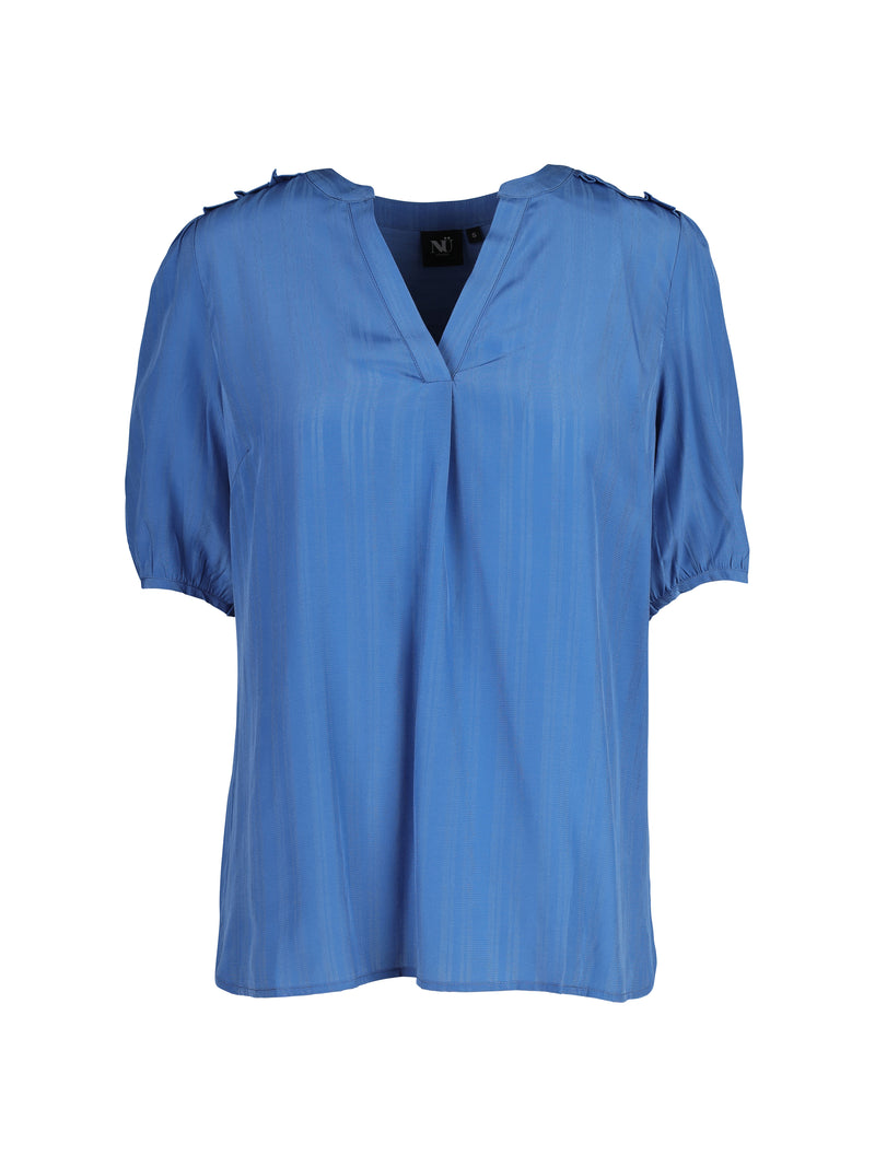NÜ TIPPIE topp med stripete detaljer Topper og T-skjorter 434 fresh blue