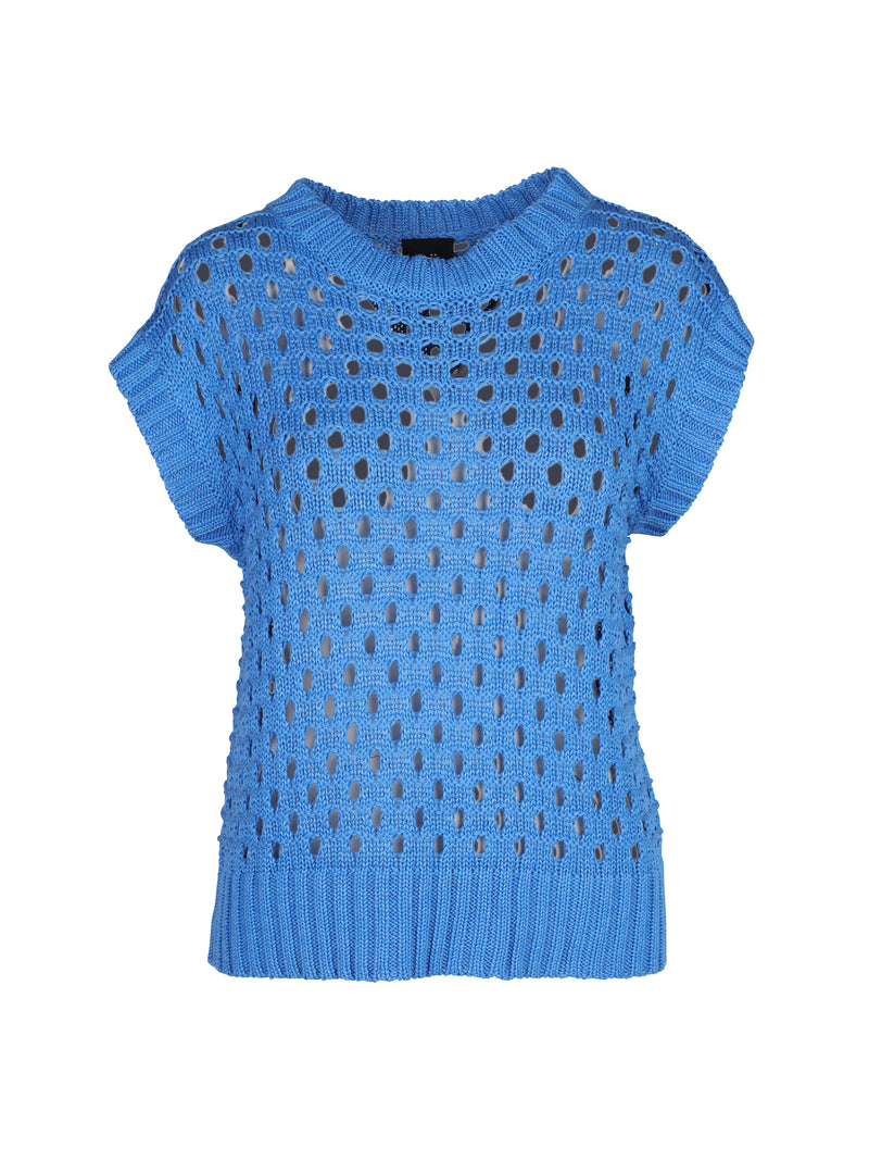 NÜ TITTI strikket topp Topper og T-skjorter 434 fresh blue