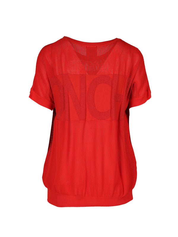 NÜ TOPSY topp med tekst Topper og T-skjorter 627 Bright red