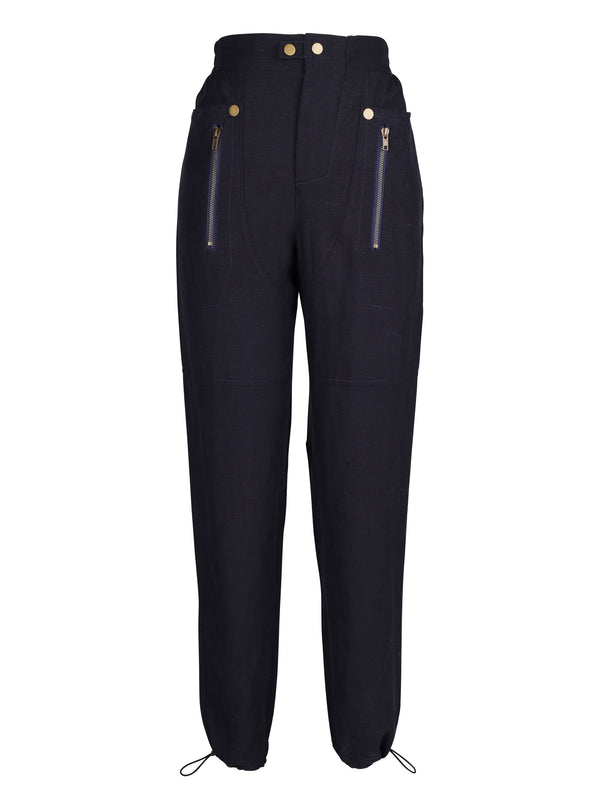 NÜ Tali bukser i linblanding Bukser 482 Classic Navy