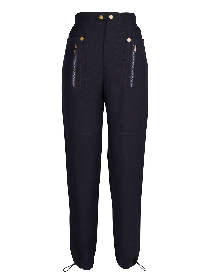 NÜ Tali bukser i linblanding Bukser 482 Classic Navy