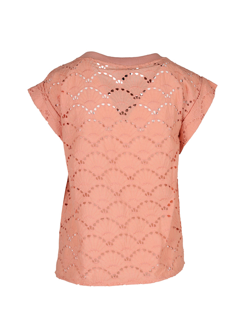 NÜ Titica topp med hullmønster Topper og T-skjorter 652 soft blush