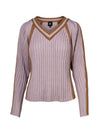 NÜ VEGA strikket bluse Strikket 762 Dusty purple mix