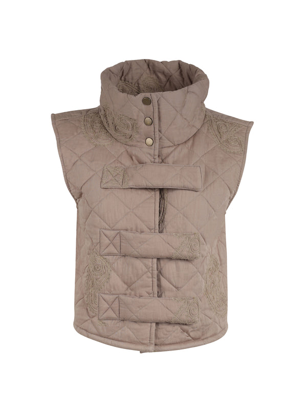 NÜ XELIA vest Veste 151 Elm wood