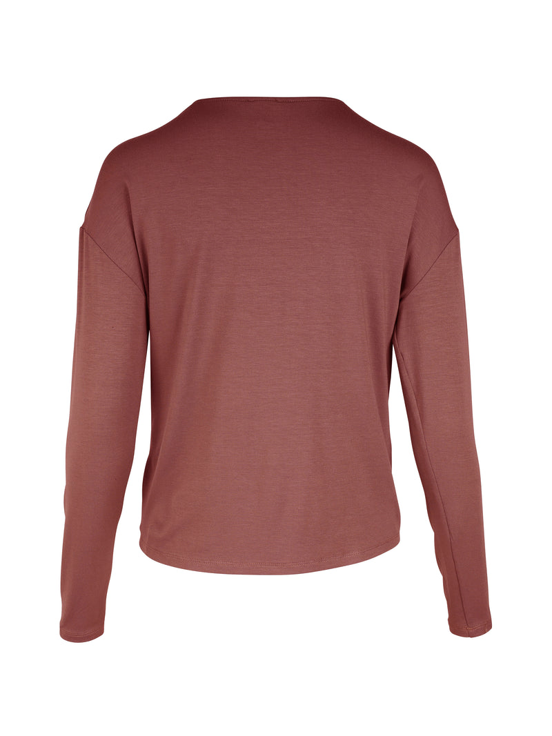 NÜ YASMI langermet t-skjorte Topper og t-skjorter 685 Berry red
