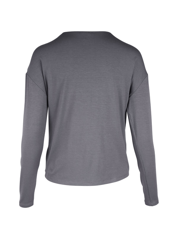 NÜ YASMI langermet t-skjorte Topper og t-skjorter 987 dark grey