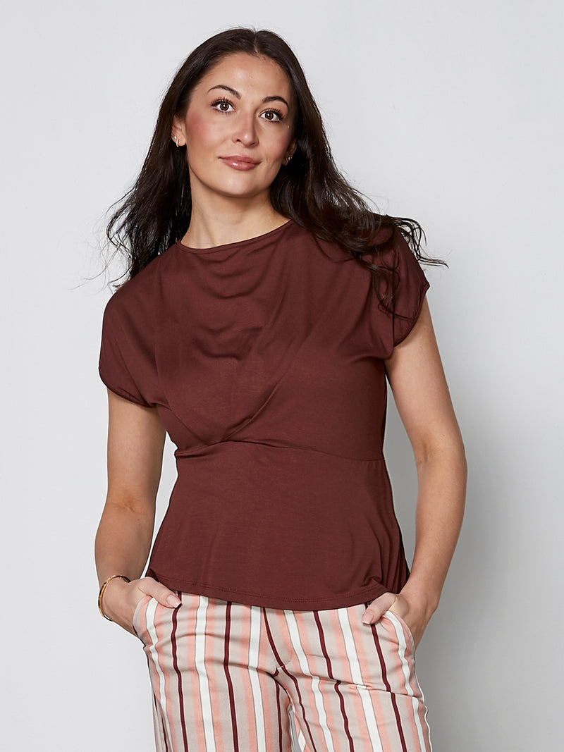 NÜ YASMI topp Topper og t-skjorter 685 Berry red