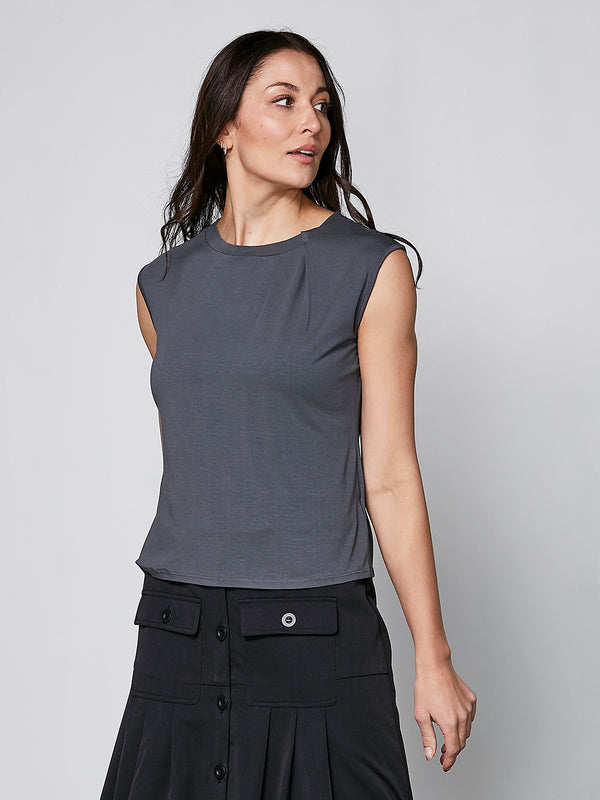 NÜ YASMI topp Topper og t-skjorter 987 dark grey