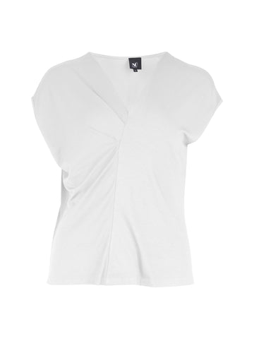 NÜ YASMI v-hals t-skjorte Topper og t-skjorter 110 Creme