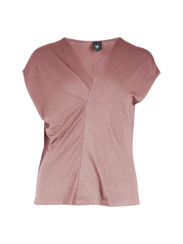 NÜ YASMI v-hals t-skjorte Topper og t-skjorter 608 Rose