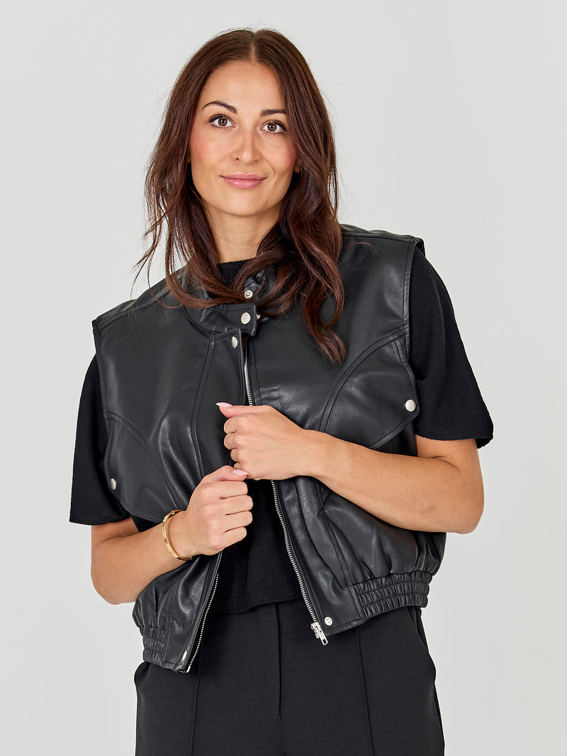 NÜ YETTE vest Veste Svart