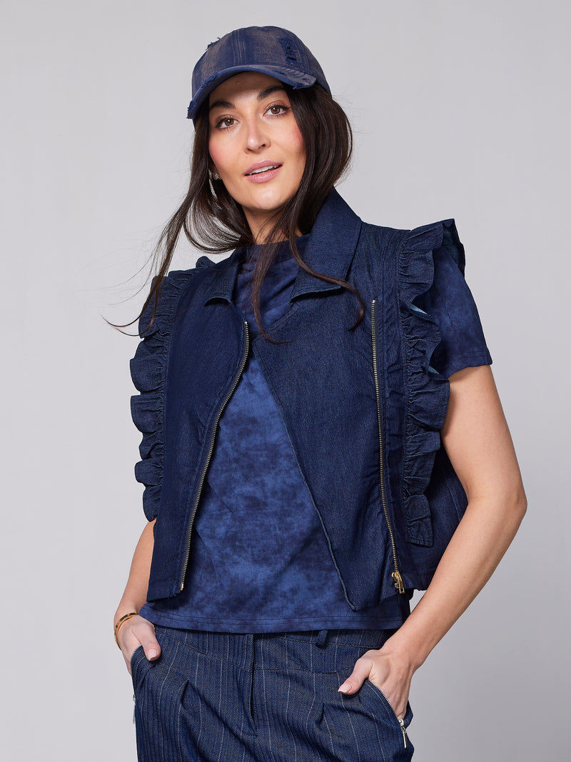 NÜ YET vest Veste 486 Denim