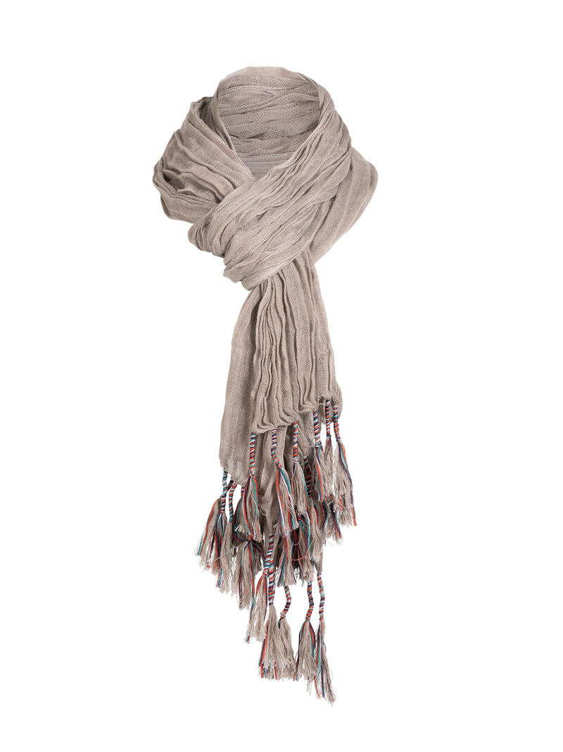 NÜ ZALA skjerf Skjerf 150 Sand mix