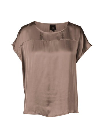 NÜ ZALLY t-skjorte Topper og t-skjorter 289 Brown