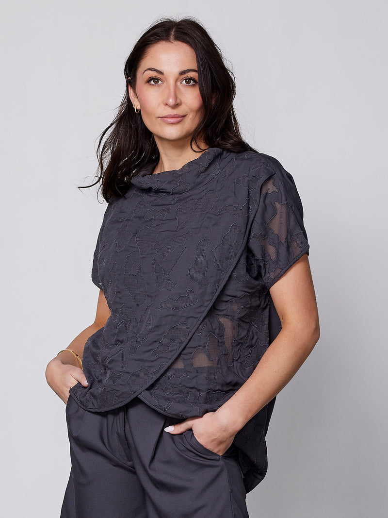 NÜ ZAYA topp Topper og t-skjorter 987 dark grey