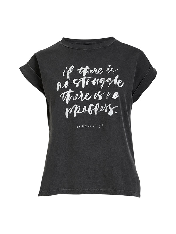 NÜ ZELDA tekst t-skjorte Topper og t-skjorter 000 Black Print