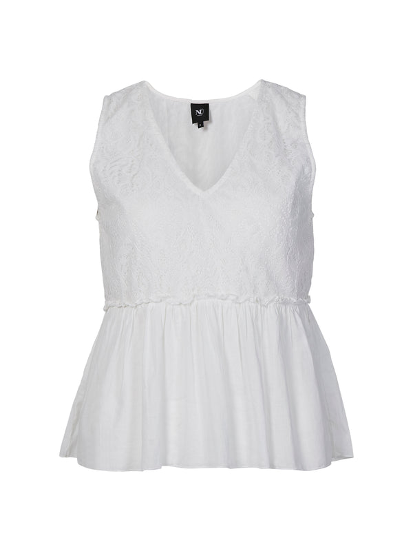 NÜ ZELMA topp Topper og t-skjorter 110 Creme