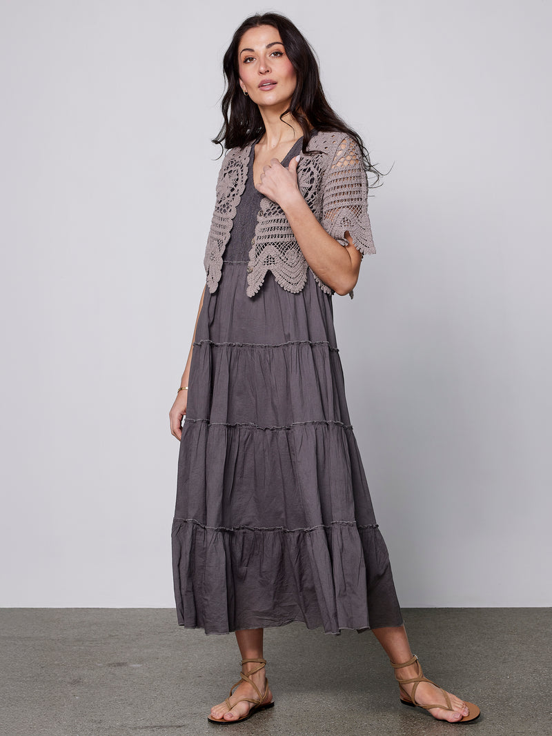 NÜ ZIONA Strikket cardigan Cardigans 130 sand