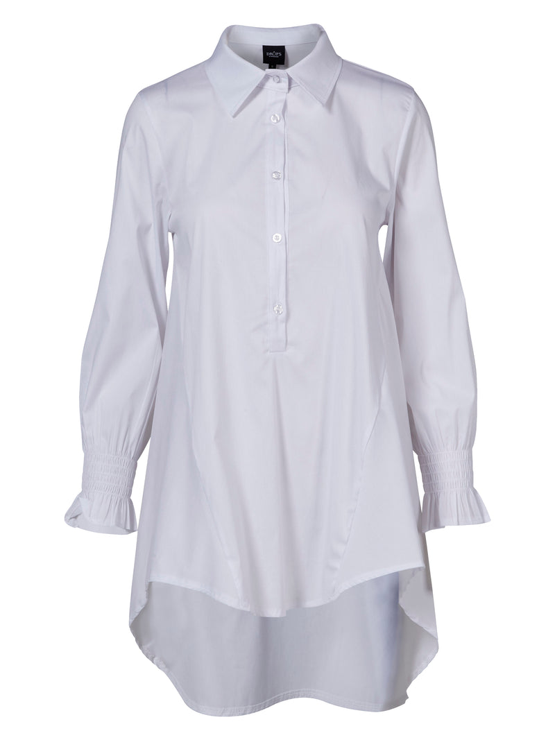 NÜ OUZO lang skjorte Skjorter 100 White